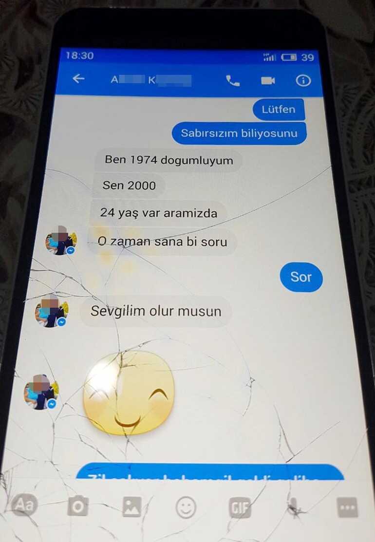 İğrenç taciz mesajlarda ortaya çıktı